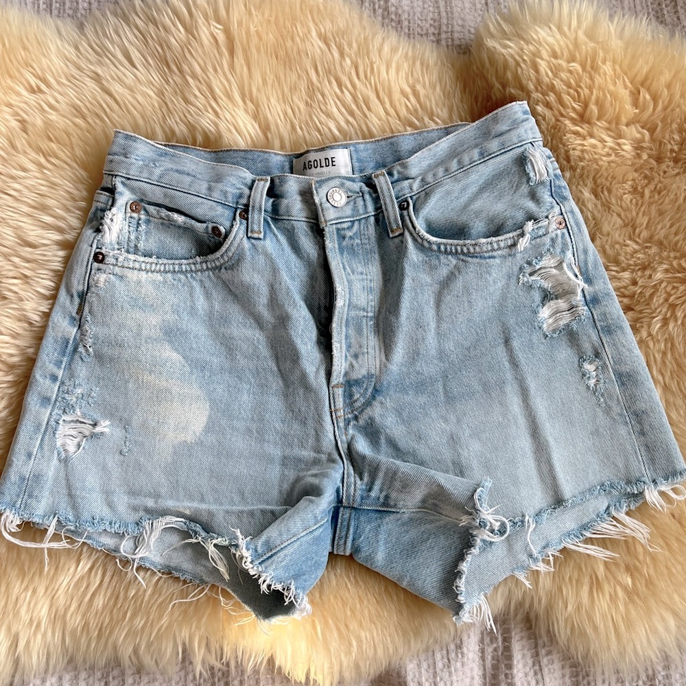 Parker Long Denim Shorts